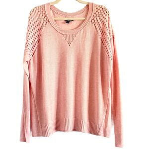 American Eagle Outfitters Light Pink Crew Neck Sweater